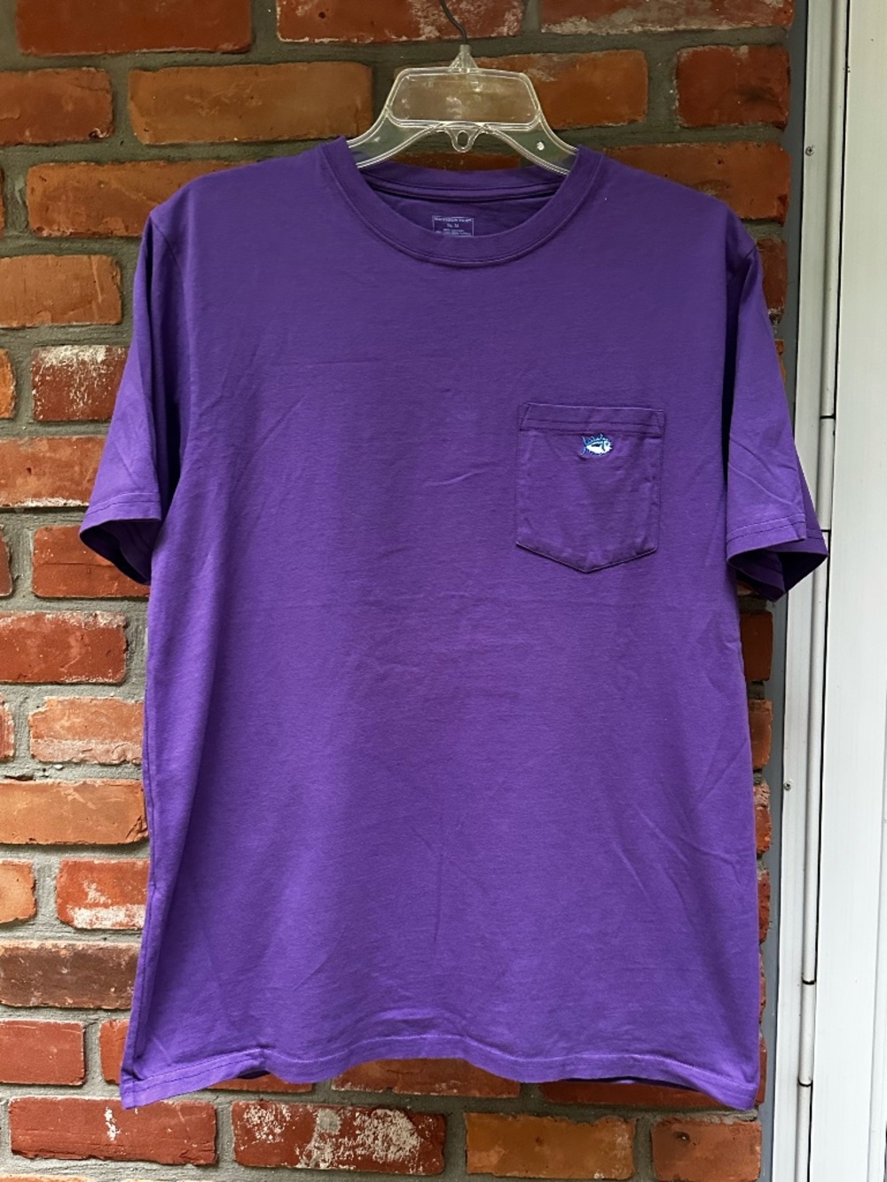 Southern Tide Purple Embroidered Short Sleeve T-Shirt ~ Medium